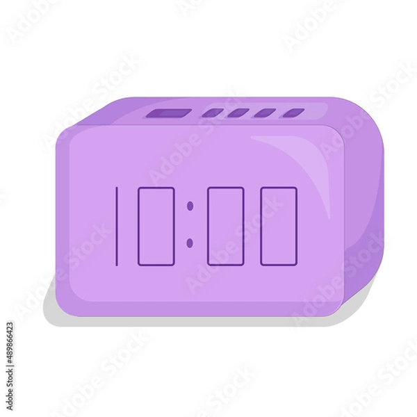Obraz pink digital clock set to ten o'clock