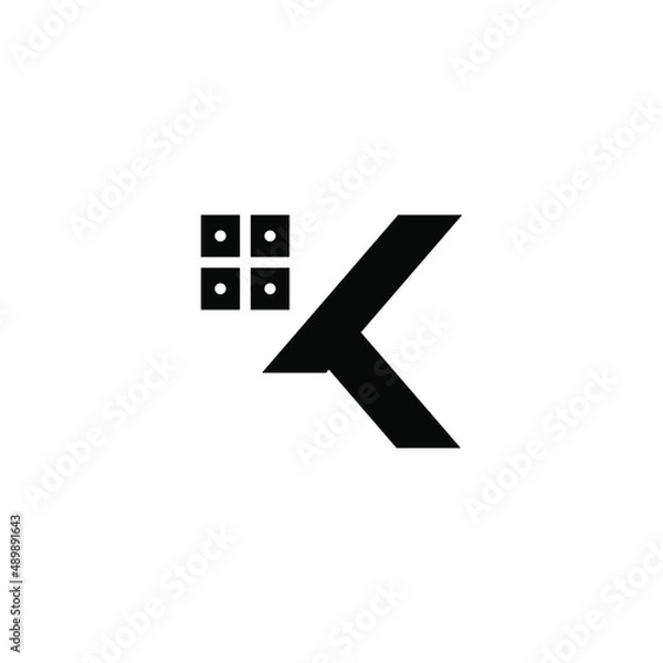 Obraz k latter vector logo abstrack