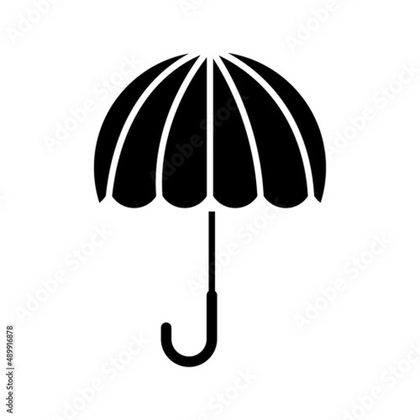 Obraz Umbrella flat vector icon isolated on white background