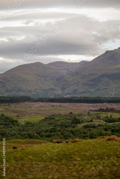 Obraz landscape with clouds