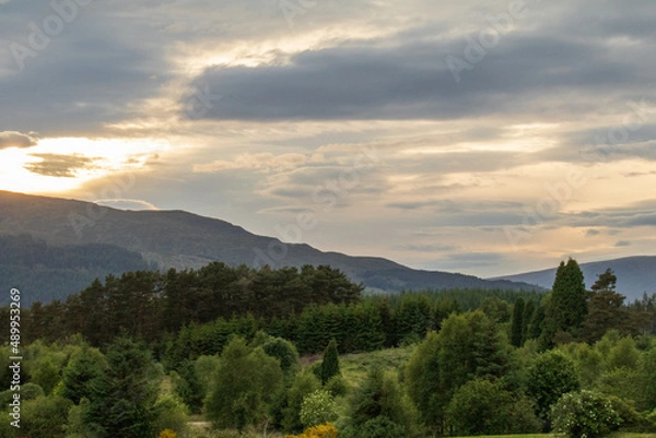 Obraz landscape with clouds