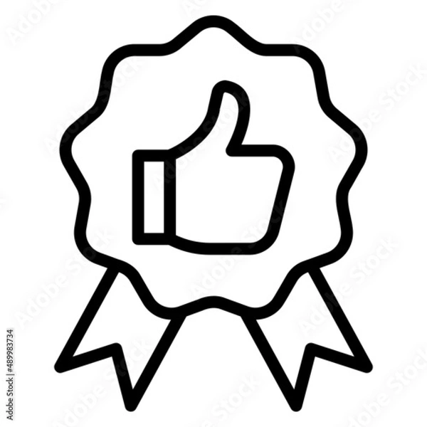 Fototapeta best seller recomended line icon. Can be used for digital product, presentation, print design and more.