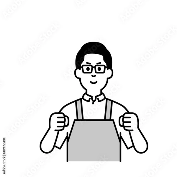 Fototapeta 介護師や福祉の人物イラストモノクロまとめ