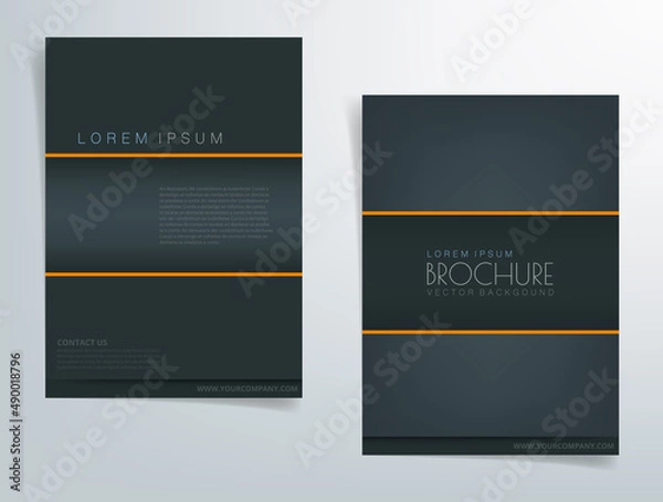 Fototapeta Header flyer business brochure vector graphic with space for text and message design