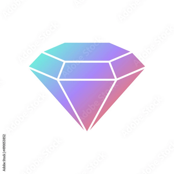 Obraz Simple icon gem element for your design