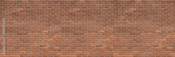 Obraz red brick texture seamless