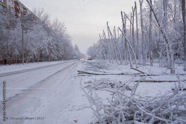 Obraz  The north winter landscape