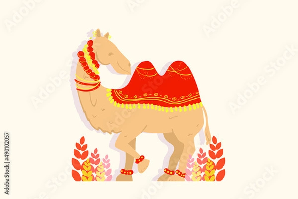 Fototapeta design ilustration camel 