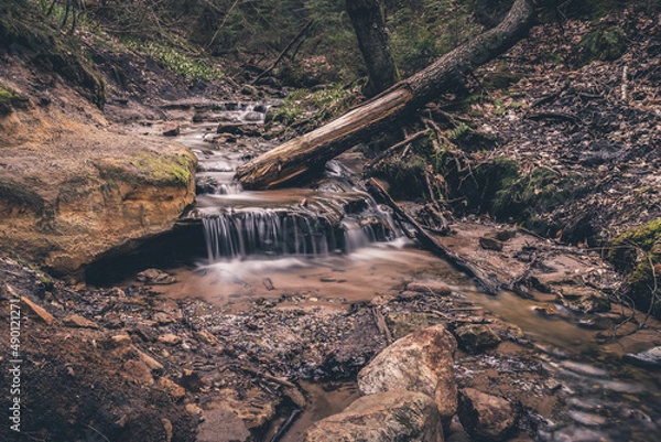 Obraz waterfall in the mountains