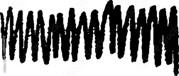 Fototapeta Grunge coal pencil sketch. Grunge chalk stain. Charcoal pencil hatches.