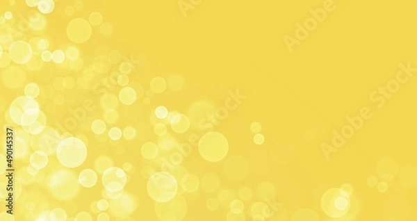 Fototapeta Yellow gold background with bokeh effect, blur and gradient. Colorful blurred texture. Modern design for abstract background. bokeh texture. Space for graphic design and creative concept ideas.