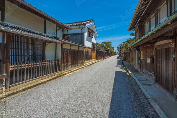 Fototapeta 滋賀県　近江八幡の町並み