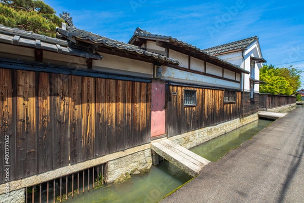 Obraz 滋賀県　近江八幡　五箇荘の町並み