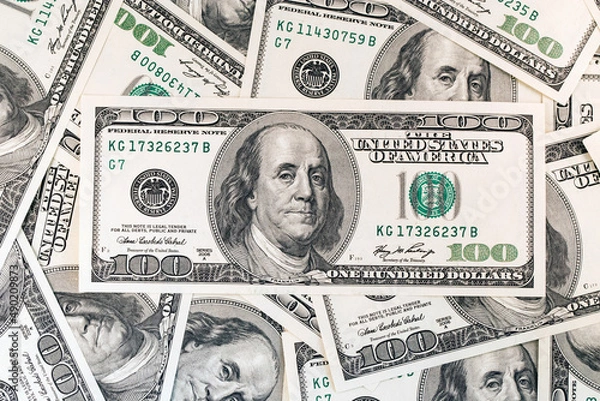 Obraz Stack of 100 Dollar