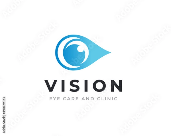 Obraz Eye vector logo design