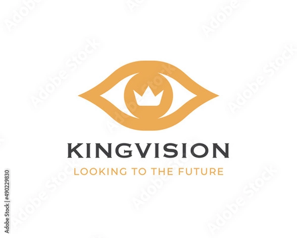 Obraz Eye king vector logo design