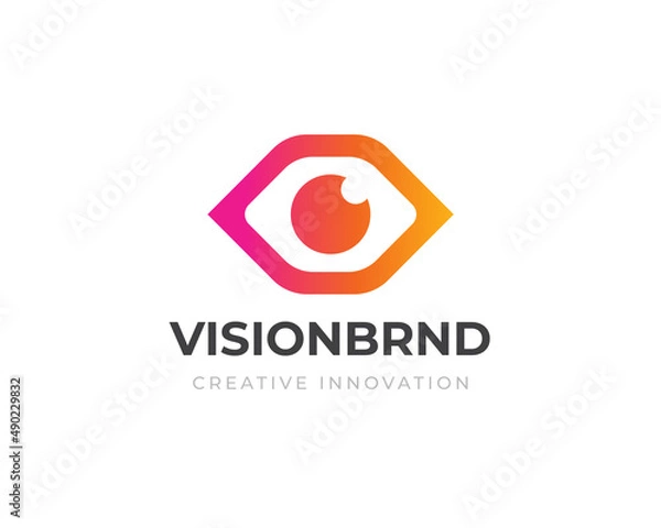 Obraz Eye vector logo design