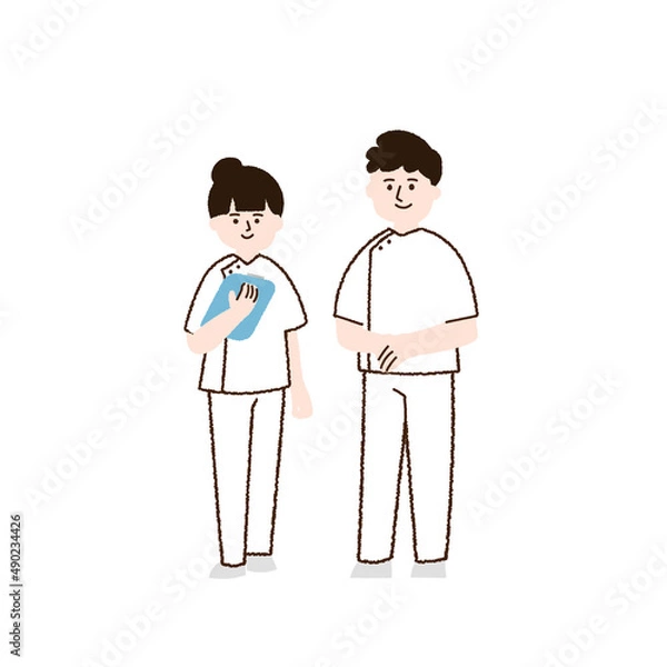 Fototapeta 男女の看護師