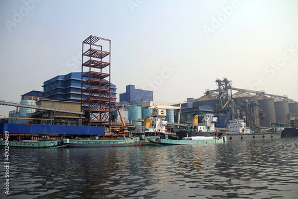 Fototapeta Riverside Industry