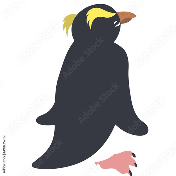 Obraz フィヨルドランドペンギン後ろ向き