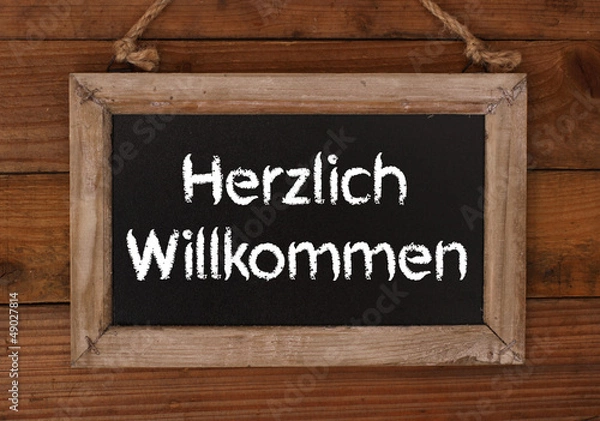 Obraz Herzlich Willkommen