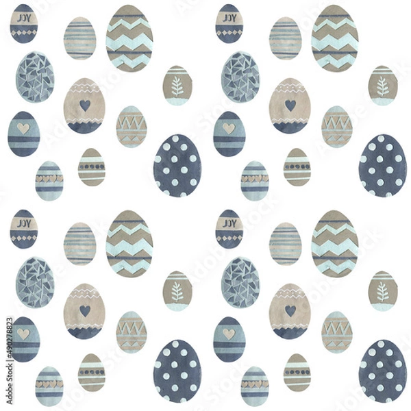 Fototapeta Easter. Set of seamless patterns.