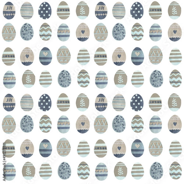 Fototapeta Easter. Set of seamless patterns.