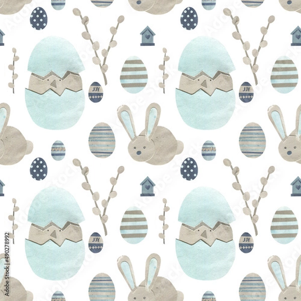 Obraz Easter. Set of seamless patterns.