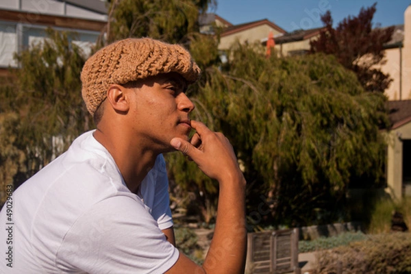 Fototapeta Man in a Cap