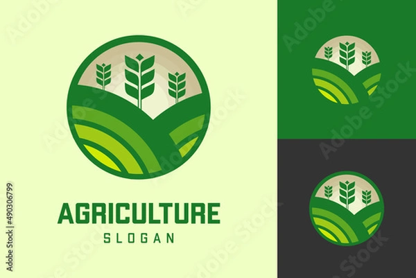 Fototapeta Illustration Vector Graphic of Farm Logo. Perfect to use for Agriculture Company