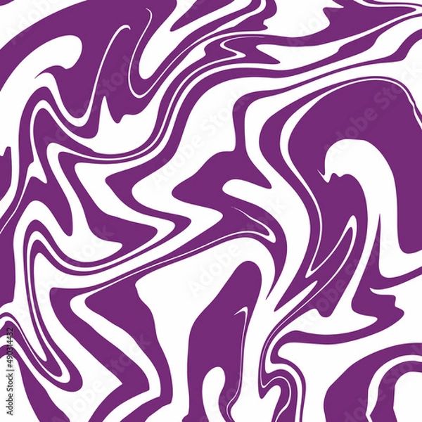 Fototapeta Vector illustration. Marble texture. Splash of paint. Monochrome liquid background.