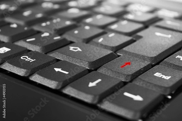 Fototapeta red arrow - keyboard