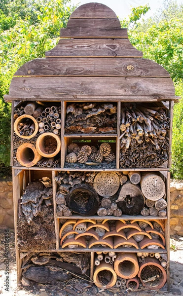 Obraz A rustic insect hotel.