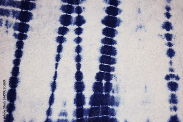 Fototapeta Fabric cotton tie dye pattern abstract background