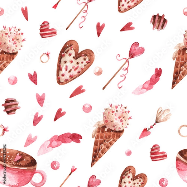 Obraz seamless pattern with hearts