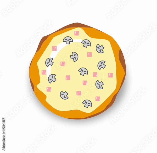 Obraz illustration of a pizza