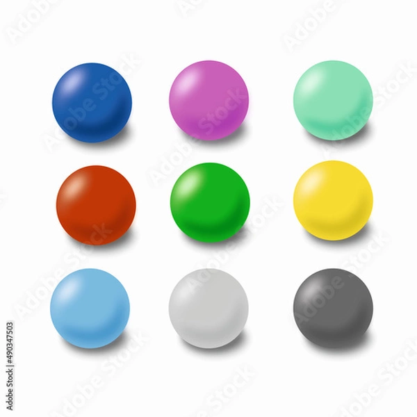 Obraz set of spheres