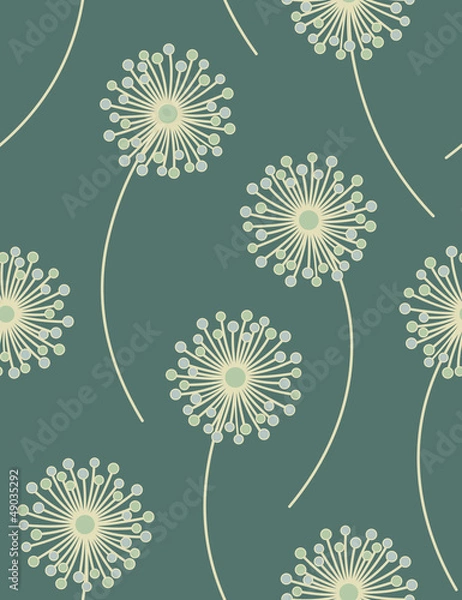 Obraz Seamless floral pattern -  vector illustration