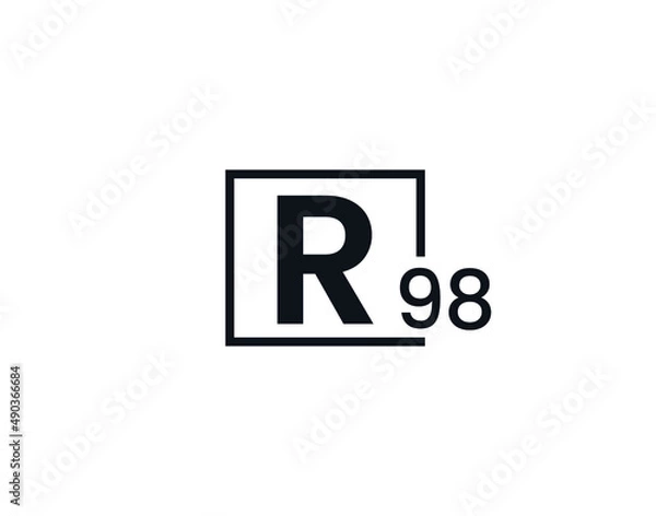 Obraz R98, 98R Initial letter logo