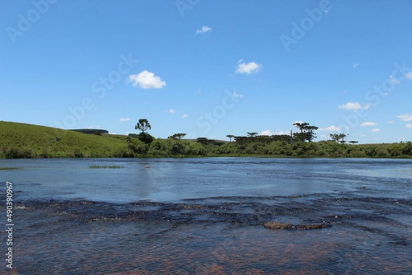 Obraz landescape with a river