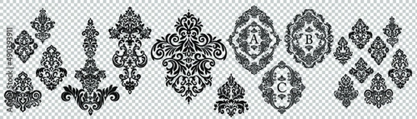 Obraz Oriental vector damask patterns for greeting cards and wedding invitations.