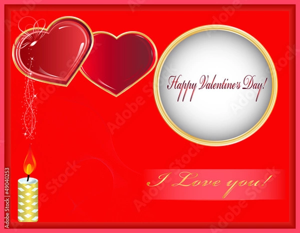 Obraz happy valentines day cards