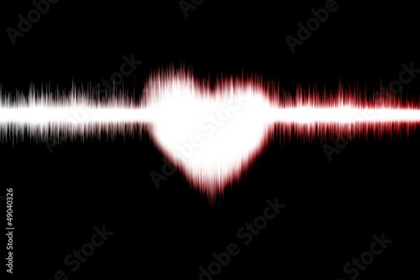 Fototapeta Heart wave