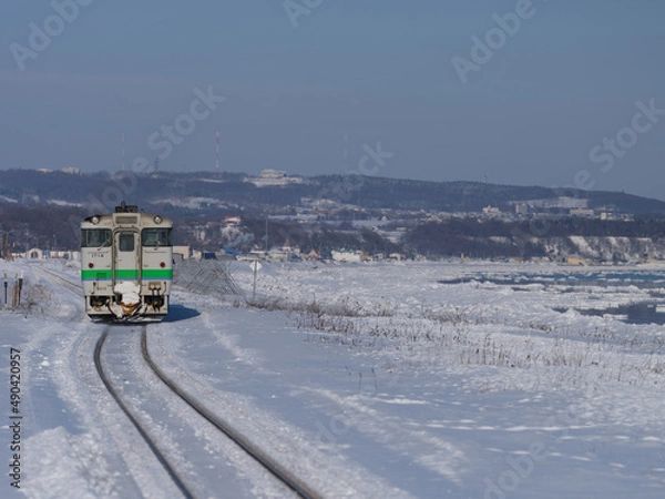 Fototapeta 冬の汽車