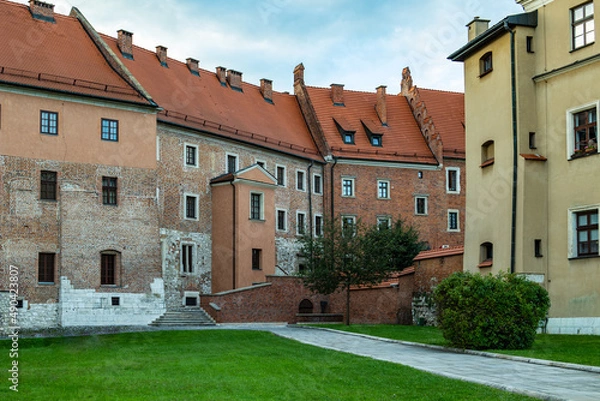 Obraz buildings of the Wawel Castle, Krakow, Poland