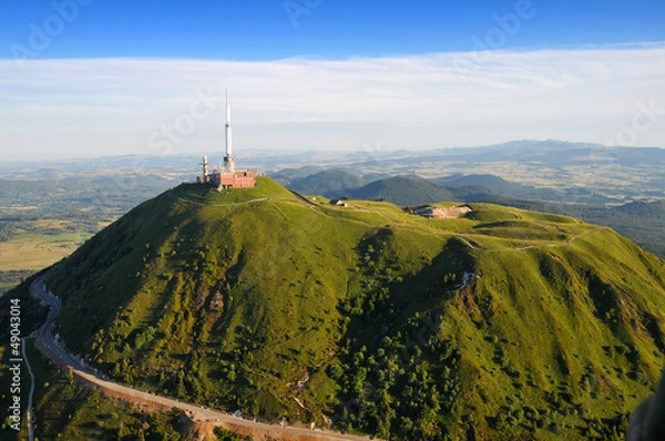 Obraz Vue aérienne Puy de dome et du Parc des volcans d'Auvergne