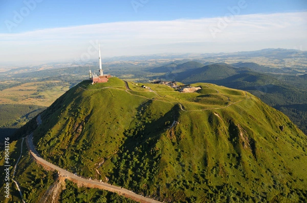 Obraz Vue aérienne Puy de dome et du Parc des volcans d'Auvergne