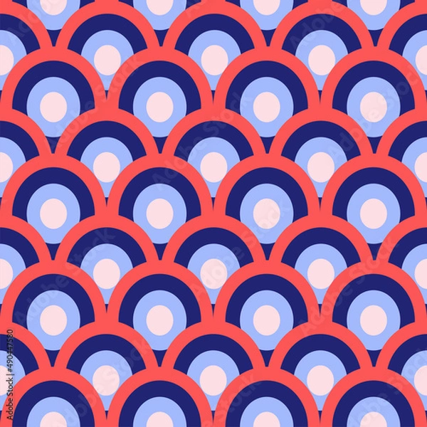 Obraz pink blue abstract curve colorful pattern background design 