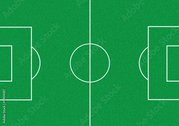 Obraz Fußballfeld mit Rasen