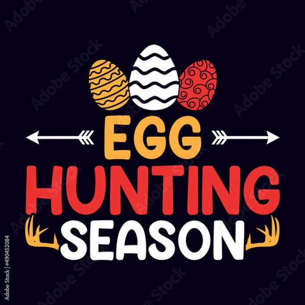 Obraz Happy Easter Day T-Shirt Design Template